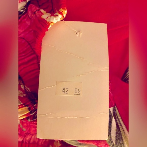 🌼DAISY’S🌼TUBE TOP TROPICAL HAWAIIAN FLORAL BEACH MAXI DRESS🌺 FITS M-L - Picture 9 of 9